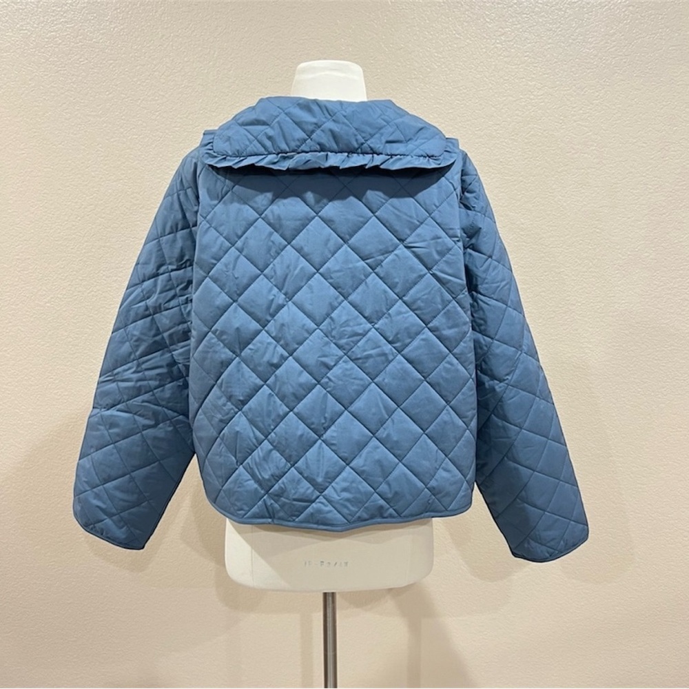 Lauren Conrad Quilted Jacket in Rendez Blue NWT Size XXL - Picture 8 of 15